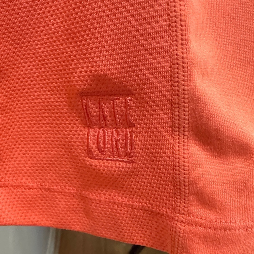 Vibrant Orange Quarter-Zip Women's Sweatshirt Size Medium Kate Lord - Picture 2 of 6